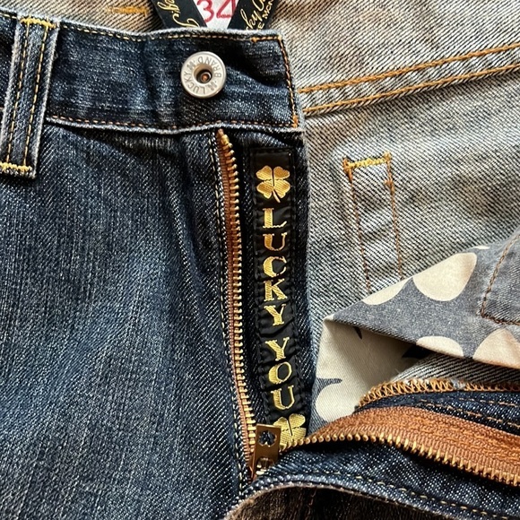 Lucky Brand vintage straight denim jeans size 34 - Picture 10 of 12